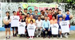 बास्केटबल ट्यालेण्ट हण्टका प्रशिक्षकलाई धरान मेघा कलेज द्धारा टि–सर्ट प्रदान
