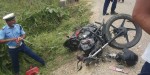 तीनजना एउटै मोटरसाइकलमा चढ्दा दुर्घटना, दुईजनाको मृत्यु