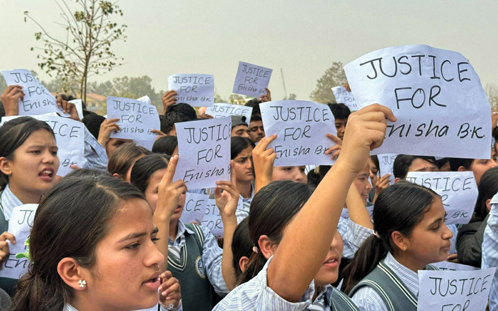 धरानमा इनिशा विकको न्यायका लागि प्रदर्शन