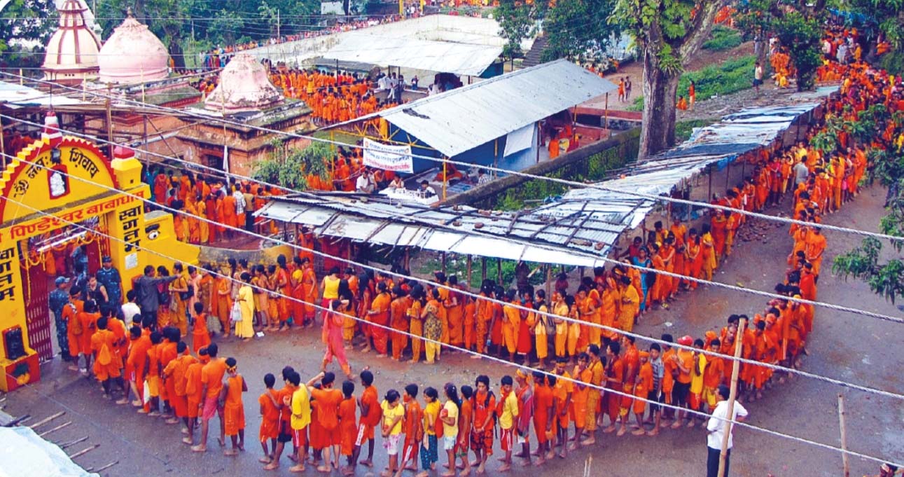 धरानको पिण्डेश्वरमा रात्रीकालीन बोलबम बन्द