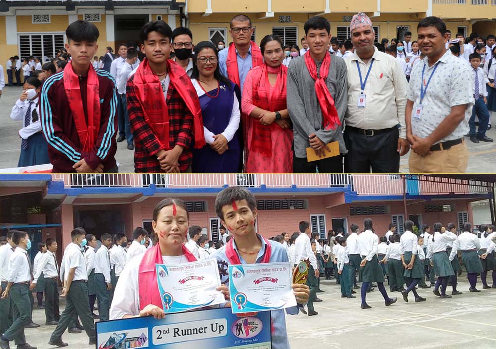 धरानमा एसइई सिङगिङ र डान्सिङ आइडलमा जित्नेलाई कार्मेल र सुनाखरीद्वारा सम्मान