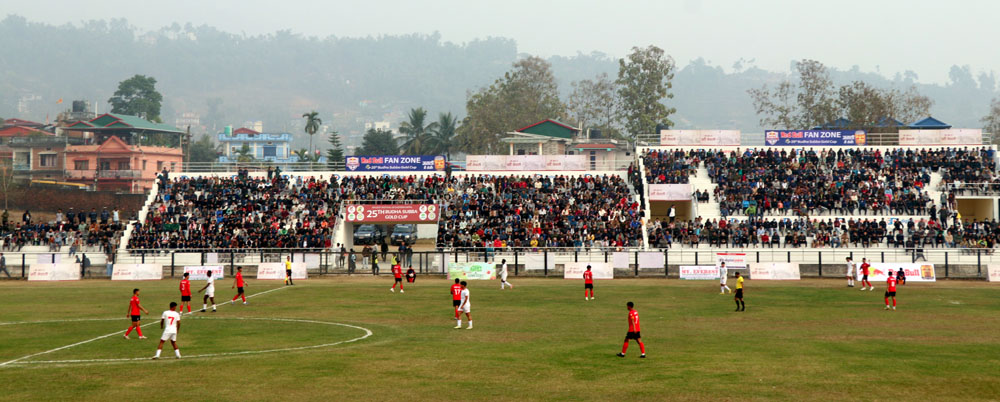 धरानमा बुढासुब्बा गोल्डकपको उद्घाटन, पुलिसलाई हराउँदै चर्च ब्वाइज सेमिफाइनलमा 