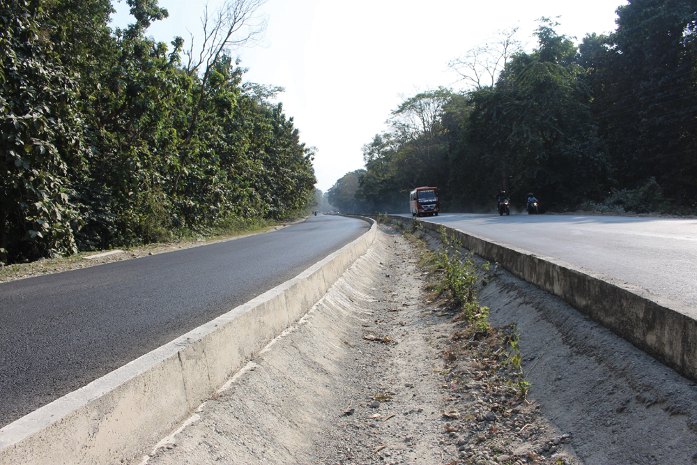 धरान–इटहरी सडकः अन्डरपास छैन, वन्यजन्तुलाई सकस