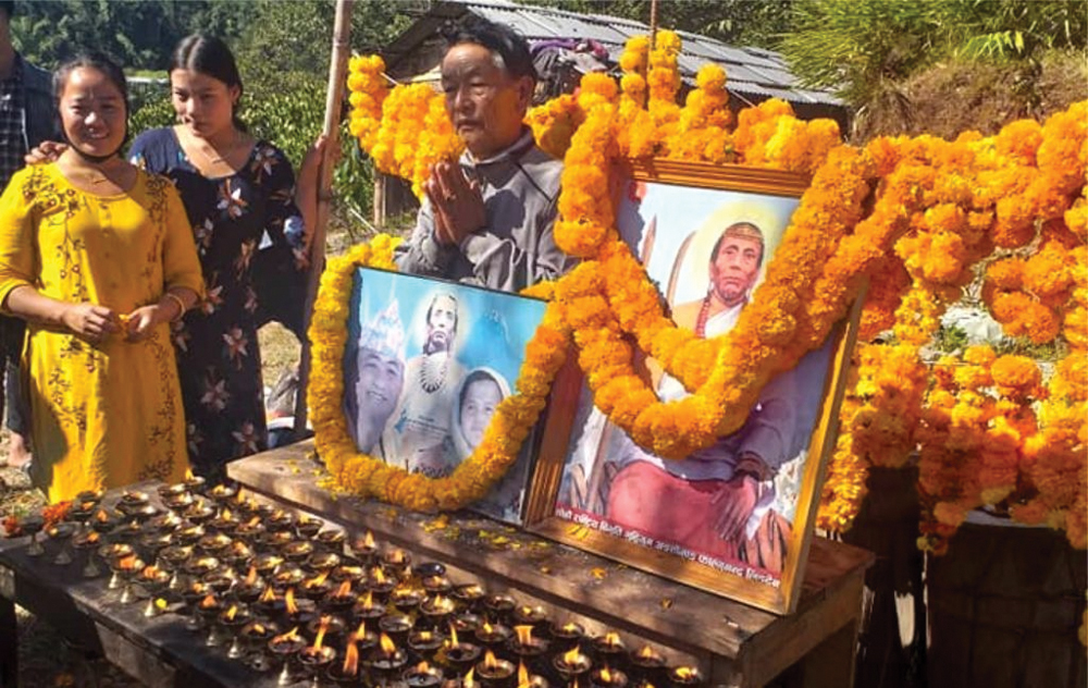 राष्ट्रिय विभूति किराँत धर्मका प्रवर्तक महागुरु फाल्गुनन्द लिङ्देनको जन्म‍ जयन्ती मनाइयो