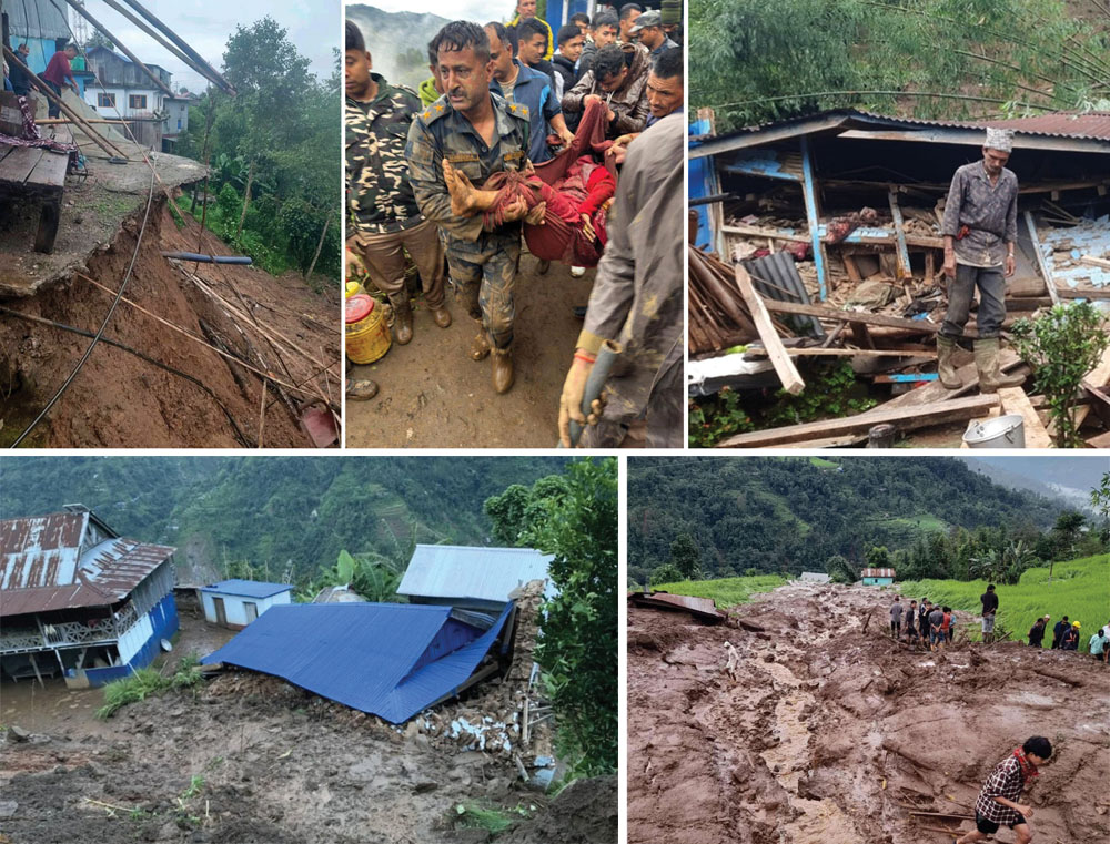 दशैंको खुशी साटिरहेको बेला खसेको पहिरोले अकल्पनीय बज्रपात