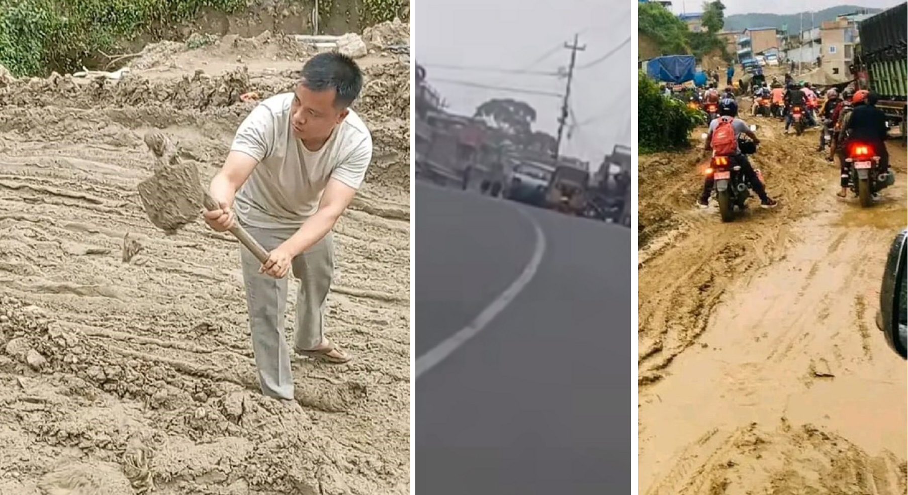 सांसदलाई हिलोमा हिँडाएपछि छिट्टै बन्यो सडक